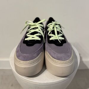 UGG Sneakers - Size 7 US / 40 EU - Purple Suede & Neon Green Laces (New)